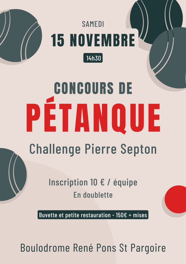 Concours Challenge Pierre Septon